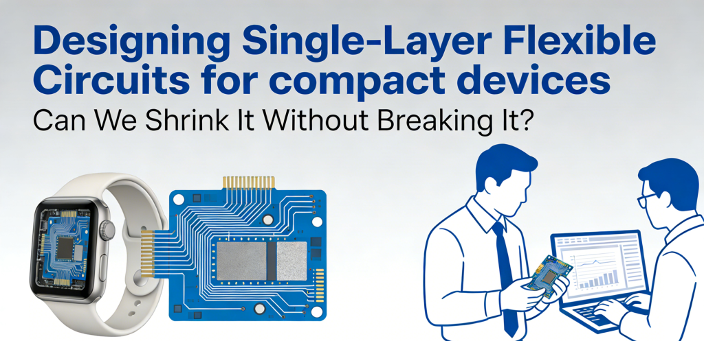 How to Design Single-Layer Flexible Circuits for Compact Devices | JS Circuit INC Single-Layer flexible circuits