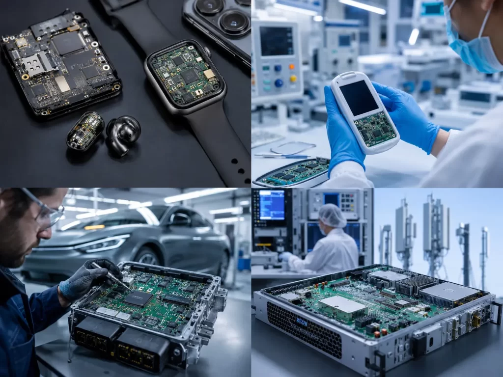 HDI PCB: High-Density Interconnect Design and Manufacturing Guide | JS Circuit INC Application Areas of HDI PCB